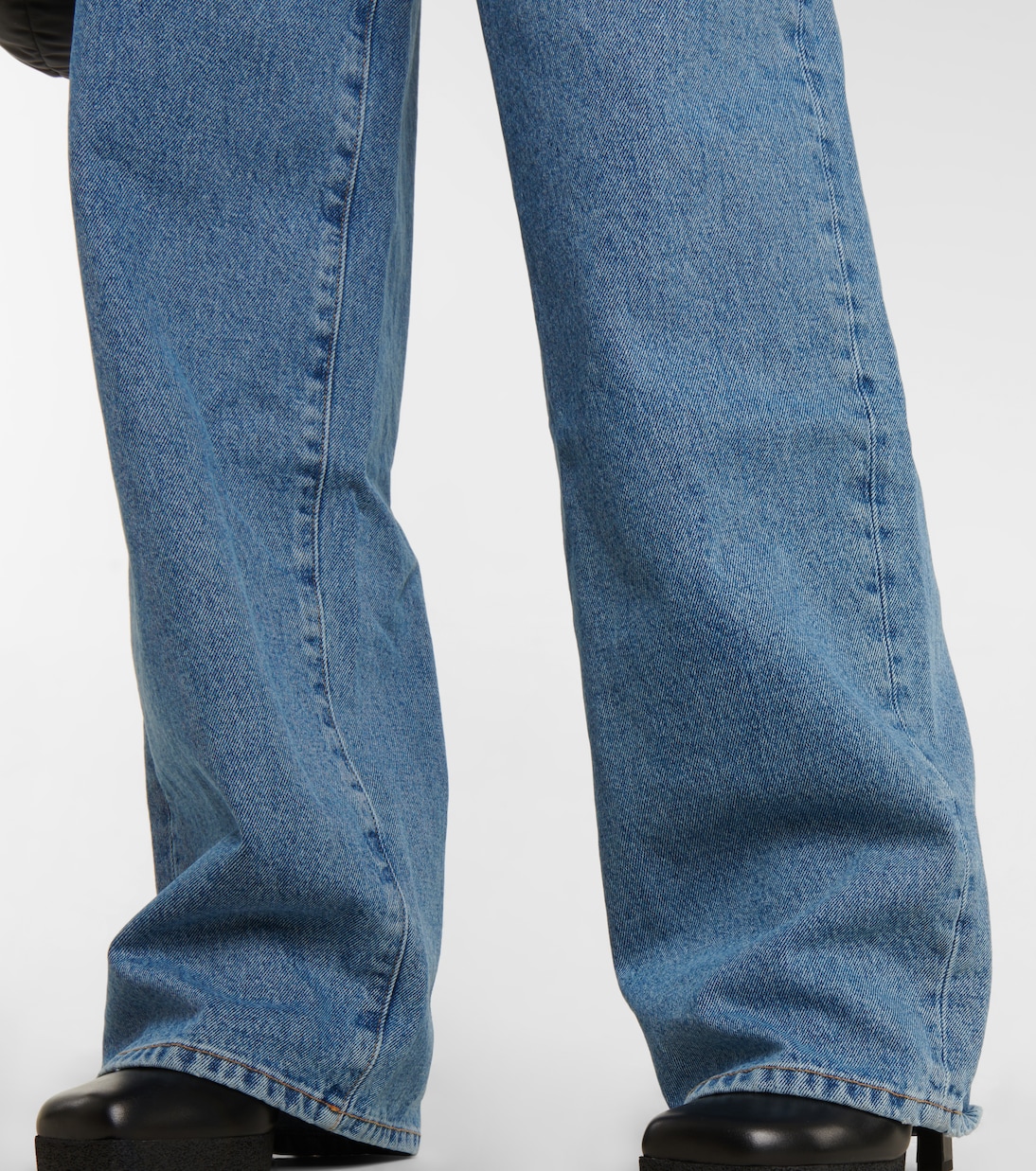 Jean baggy à taille mi-haute en coton | Off-White