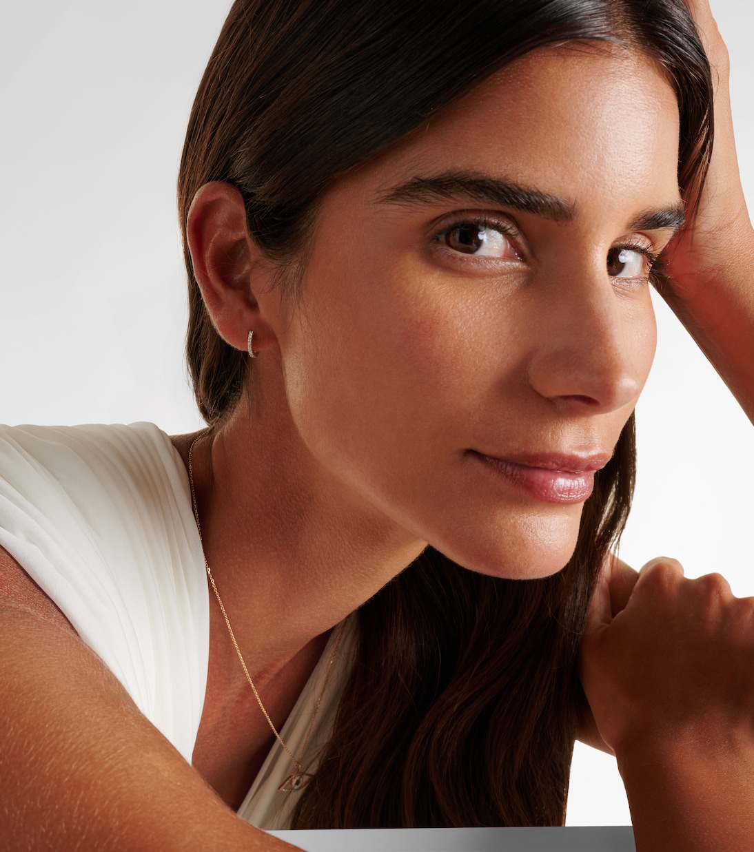 Boucles d’oreilles en or 14 ct et diamants | Mateo