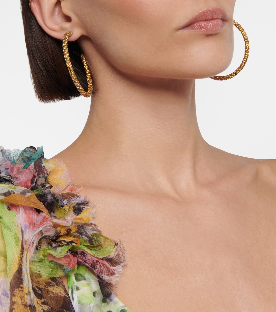 Boucles d'oreilles Cameron à cristaux | Amina Muaddi