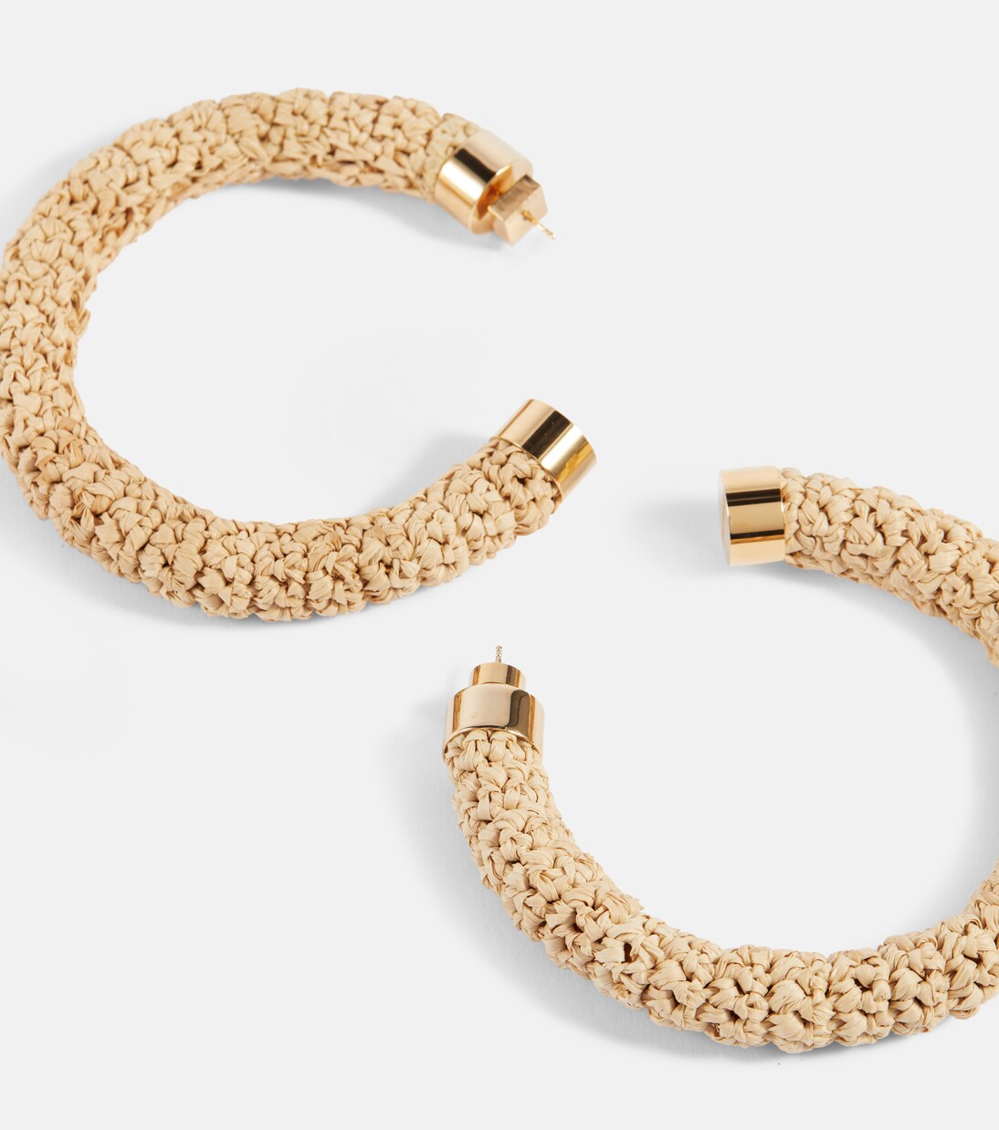 Boucles d'oreilles en raphia | Jacquemus