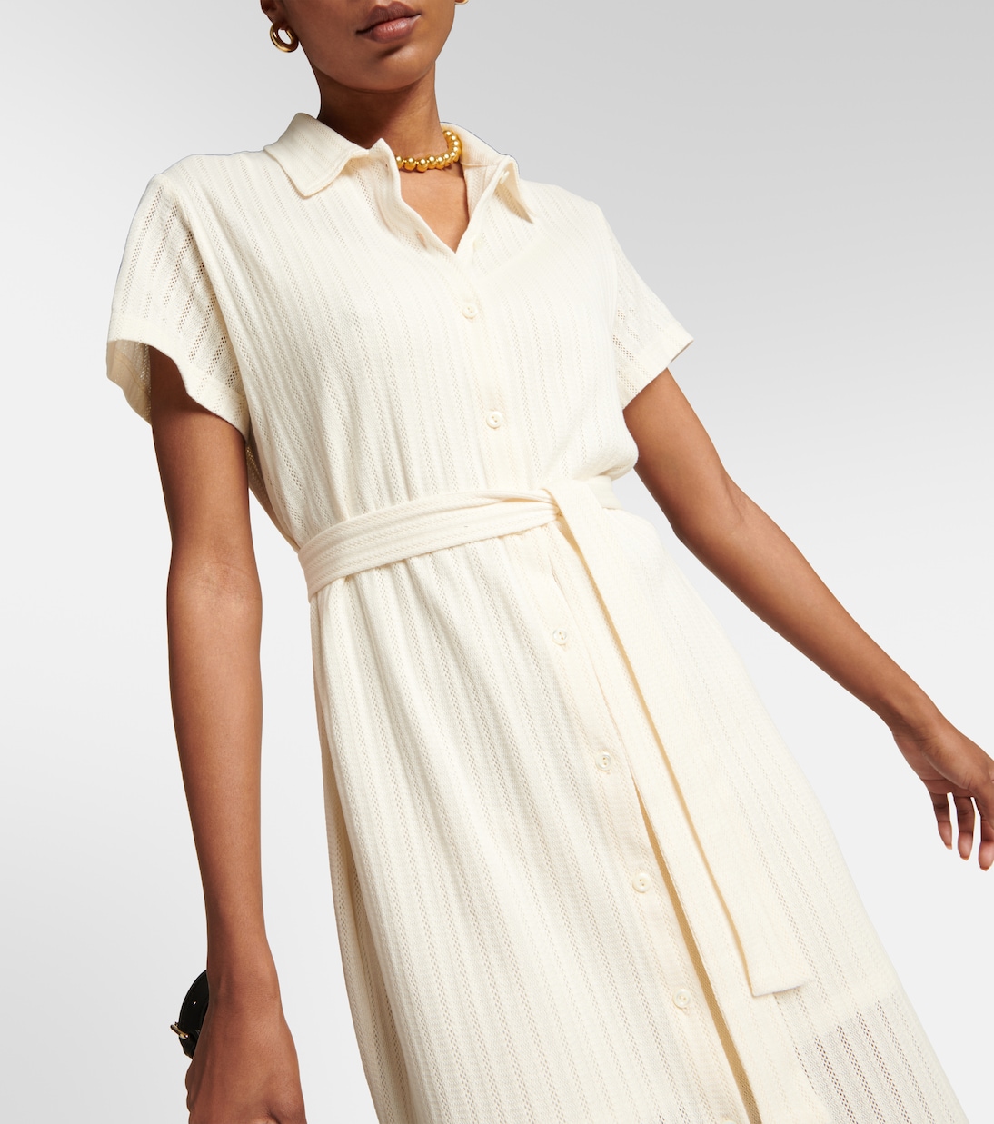 Ribbed-knit cotton midi dress | A.P.C.