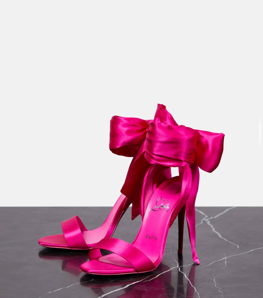 Sandali Sandale Du Désert 100 in crêpe di raso | Christian Louboutin