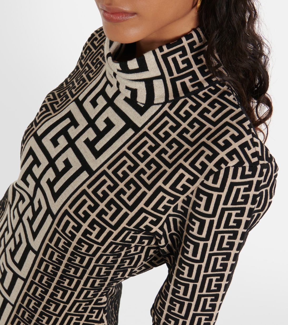 Monogram wool-blend sweater | Balmain