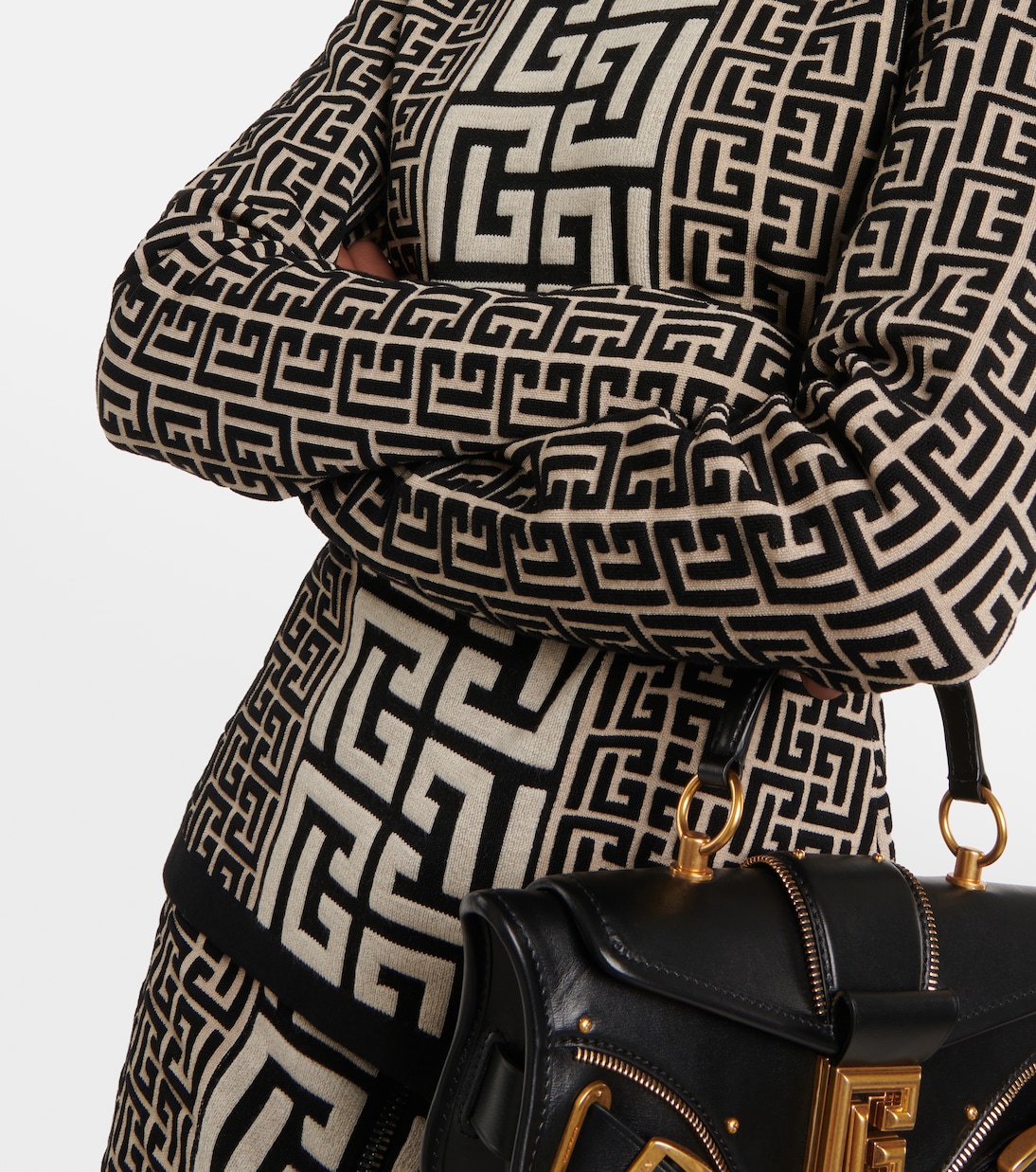 Monogram wool-blend sweater | Balmain