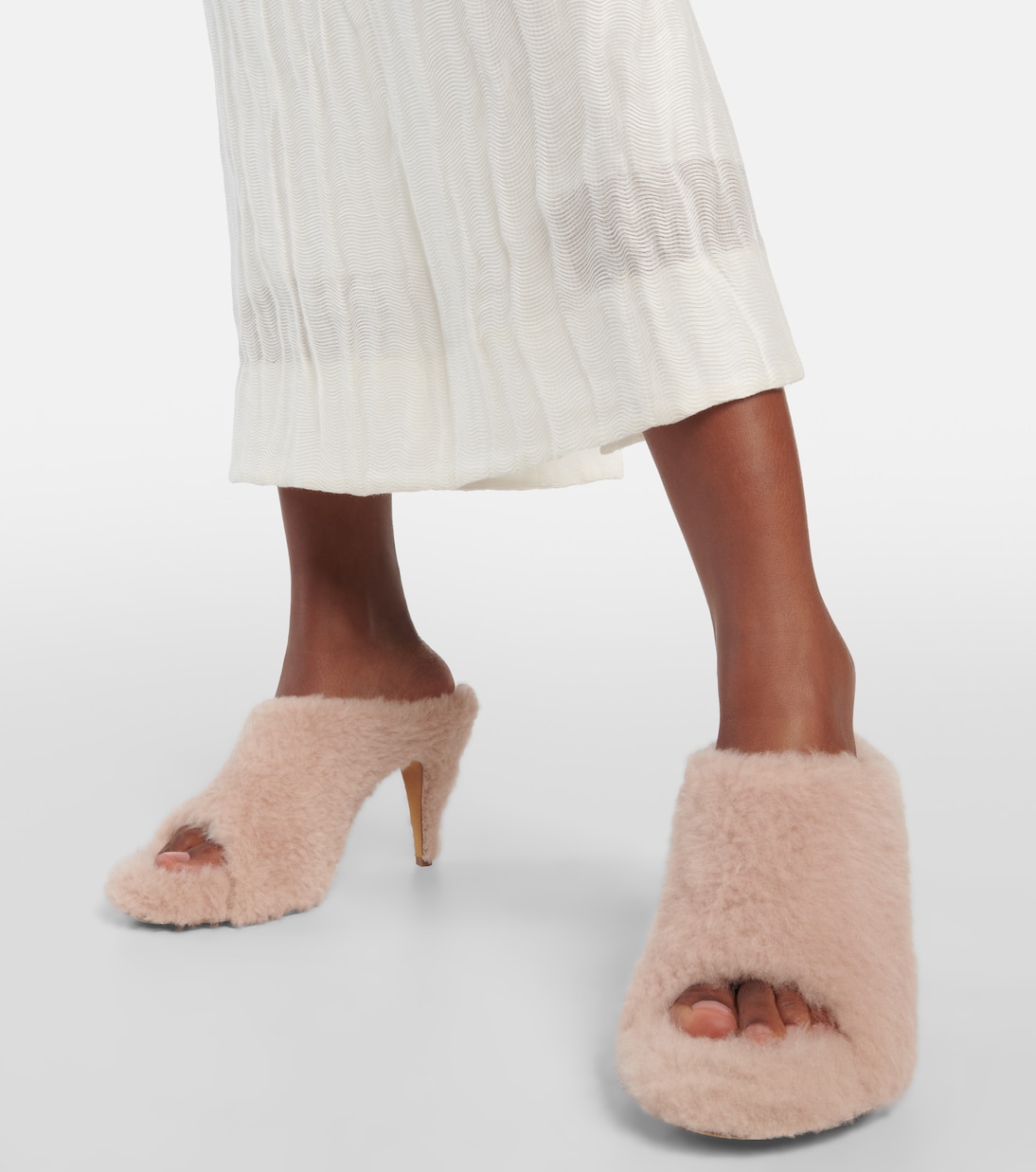 Mules Marion in shearling | Khaite