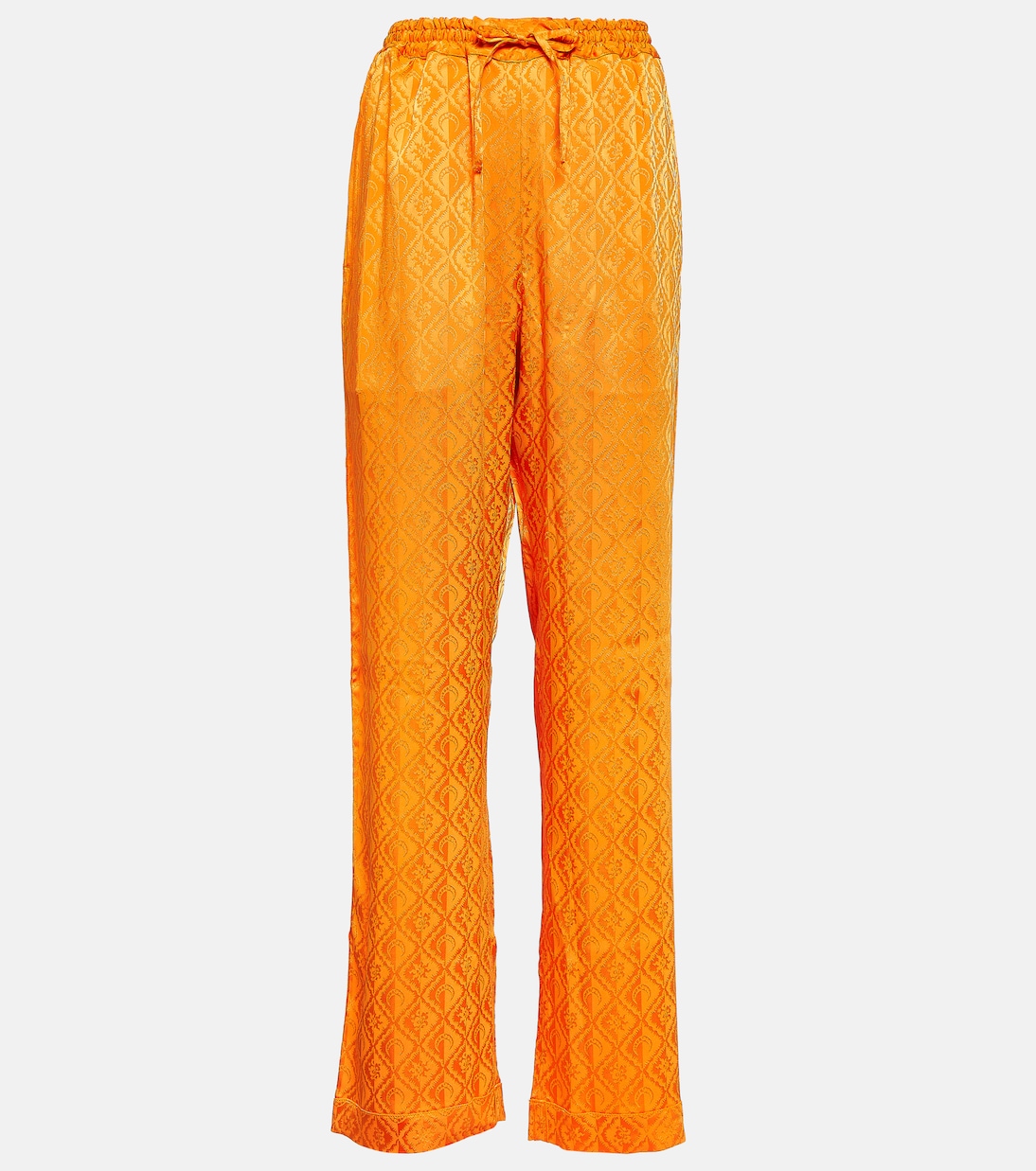 Pyjama-Hose Moon Diamant aus Satin | Marine Serre