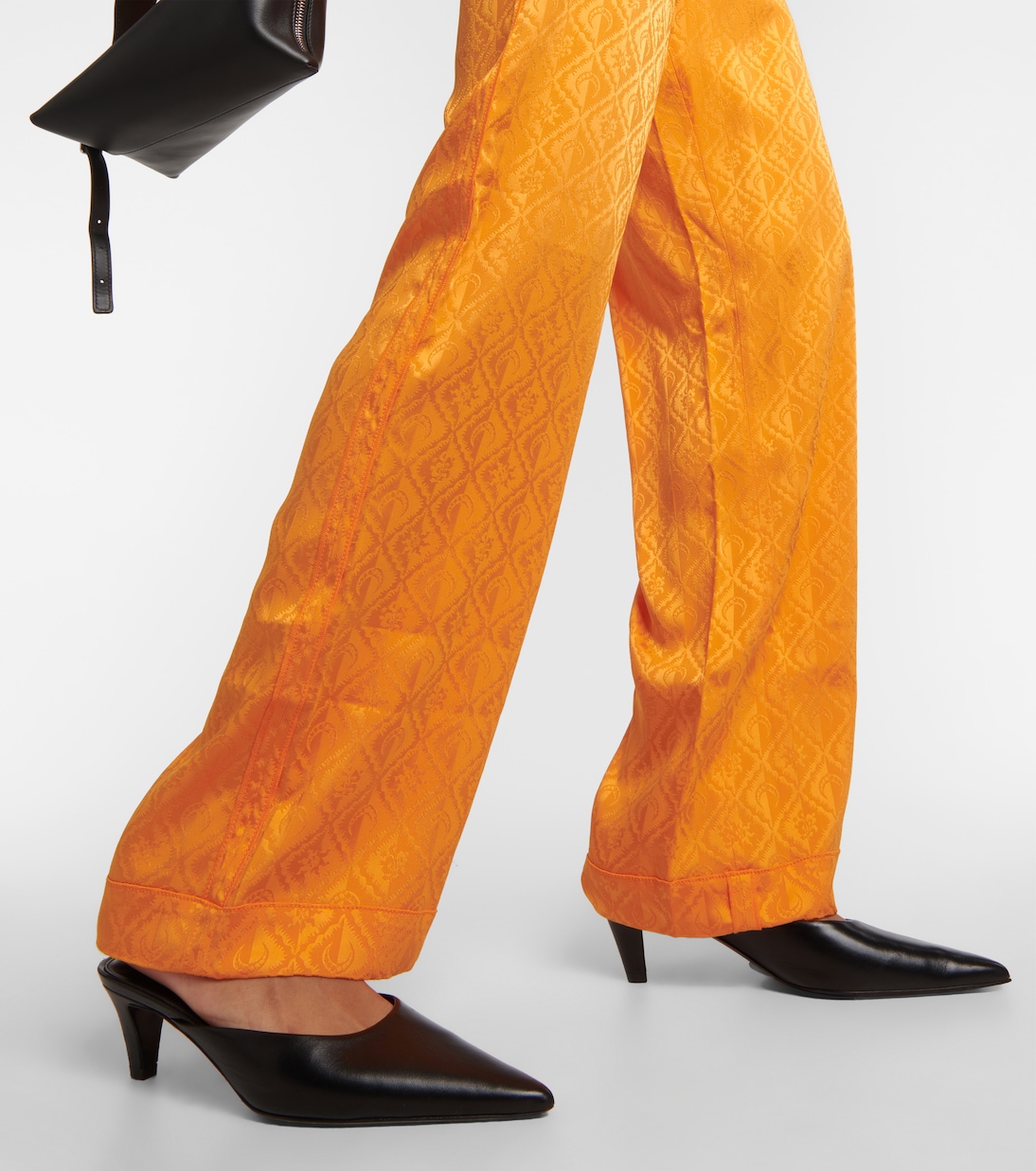 Pyjama-Hose Moon Diamant aus Satin | Marine Serre