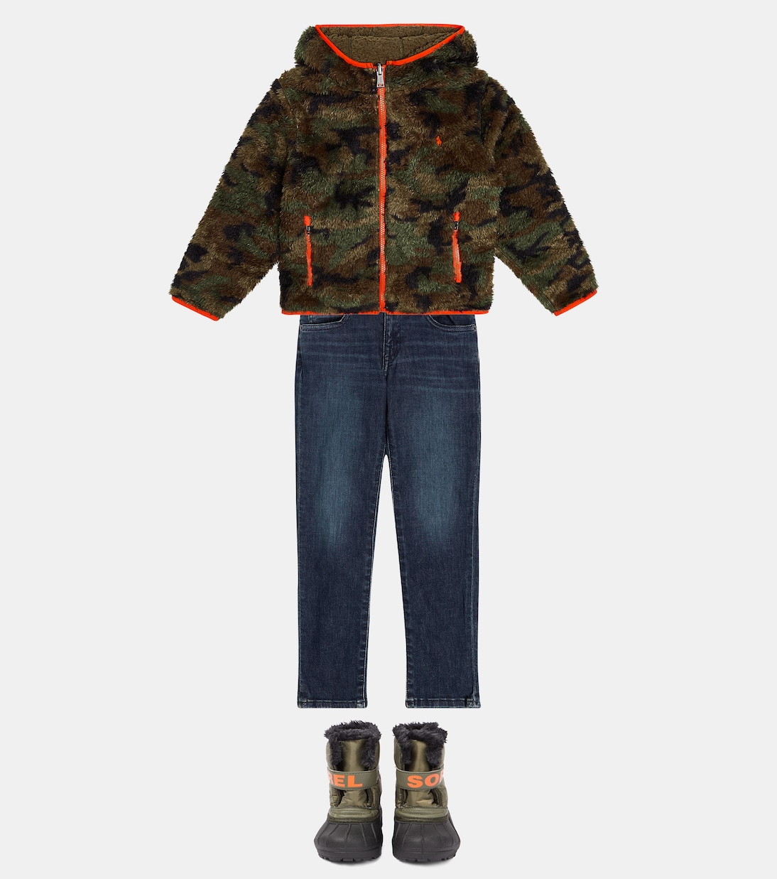 Veste en shearling synthétique à motif camouflage | Polo Ralph Lauren Kids