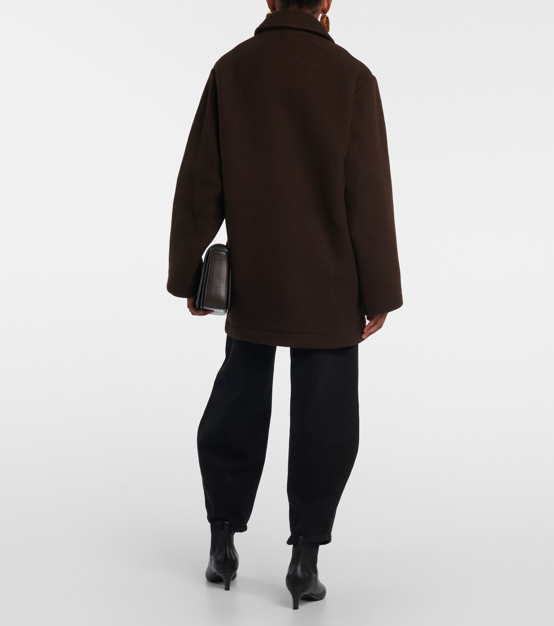 Wool-blend jacket in brown - Toteme | Mytheresa