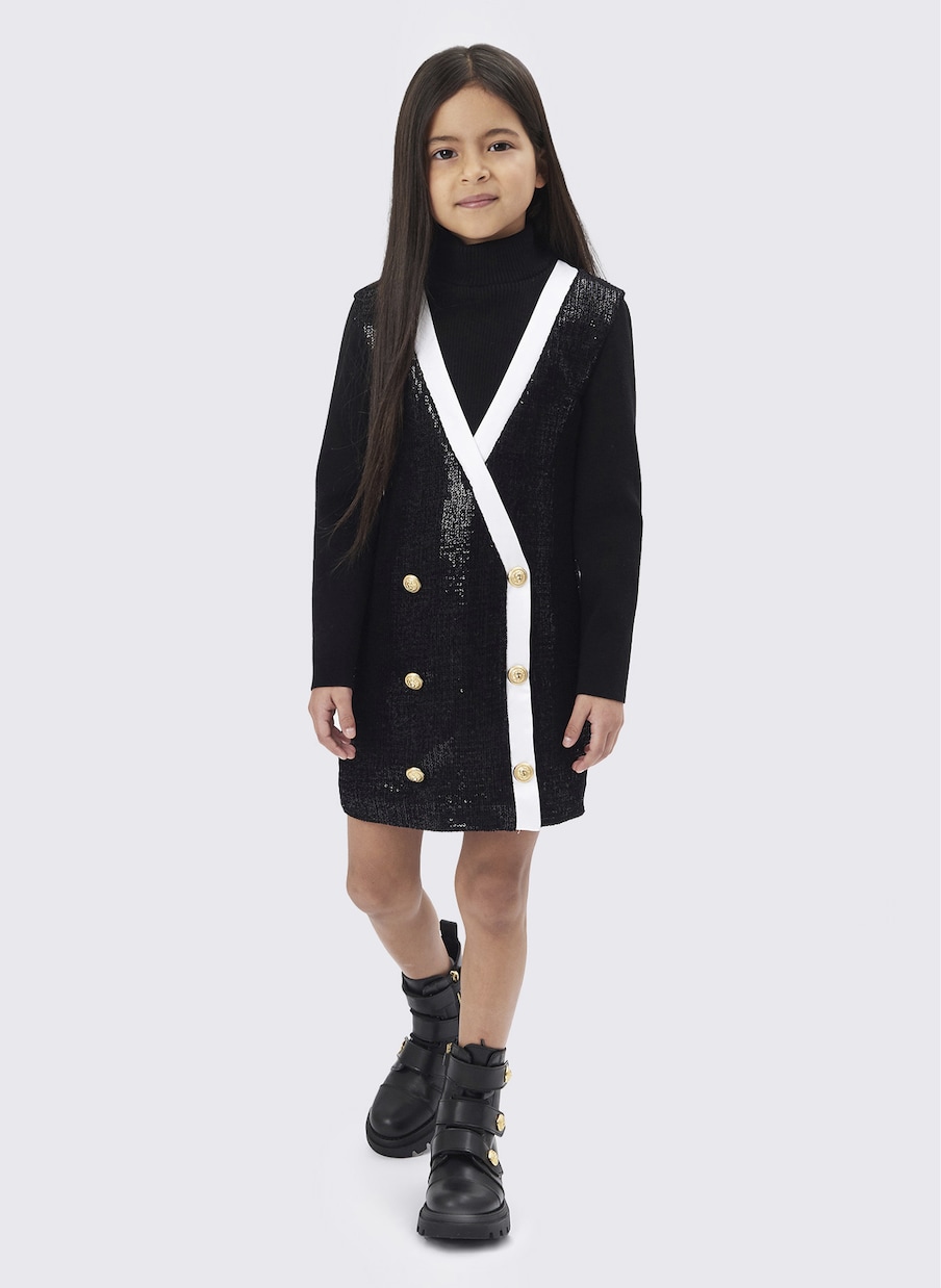Robe blazer à sequins | Balmain Kids