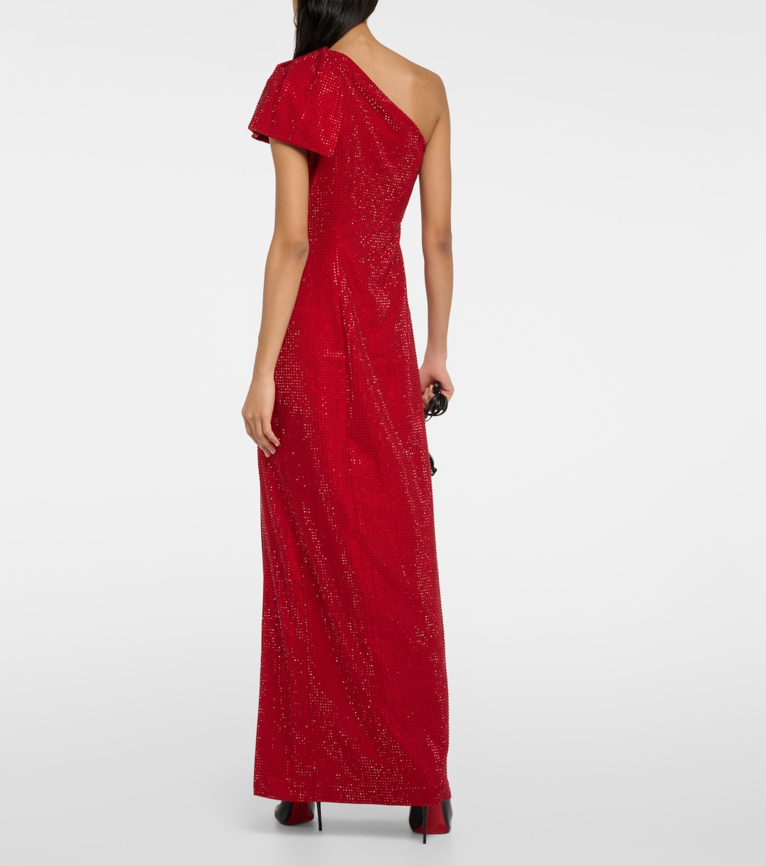 One-Shoulder-Robe mit Kristallen | Roland Mouret