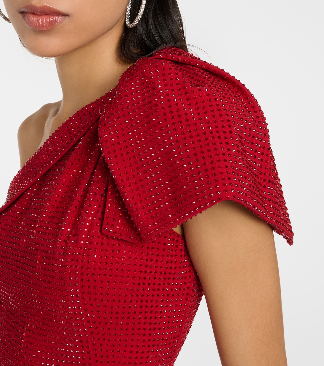 One-Shoulder-Robe mit Kristallen | Roland Mouret