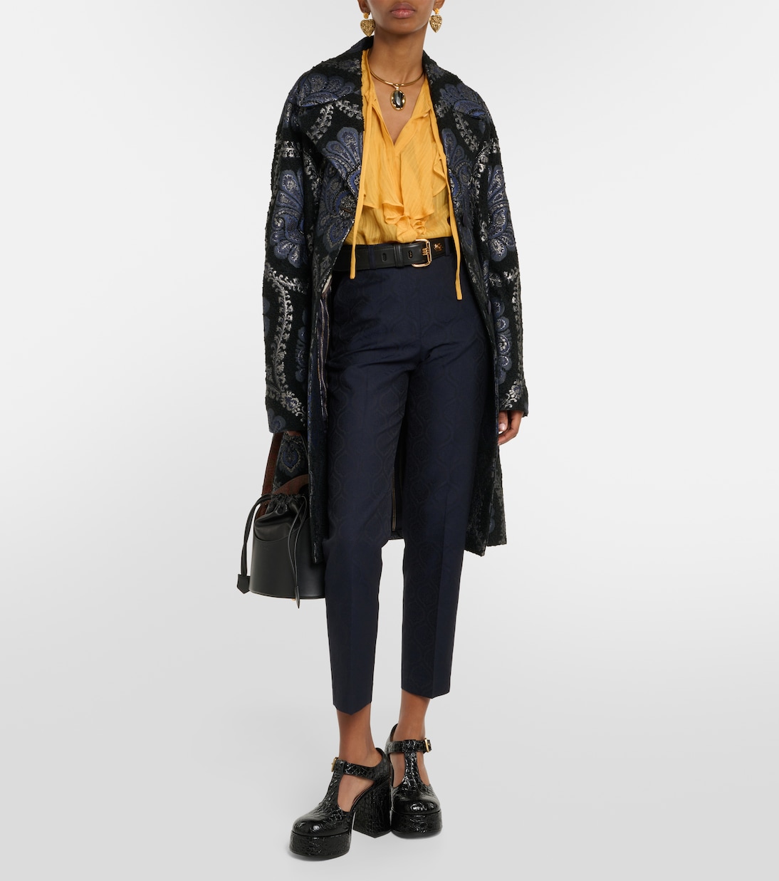 Blusa in seta con volant | Etro