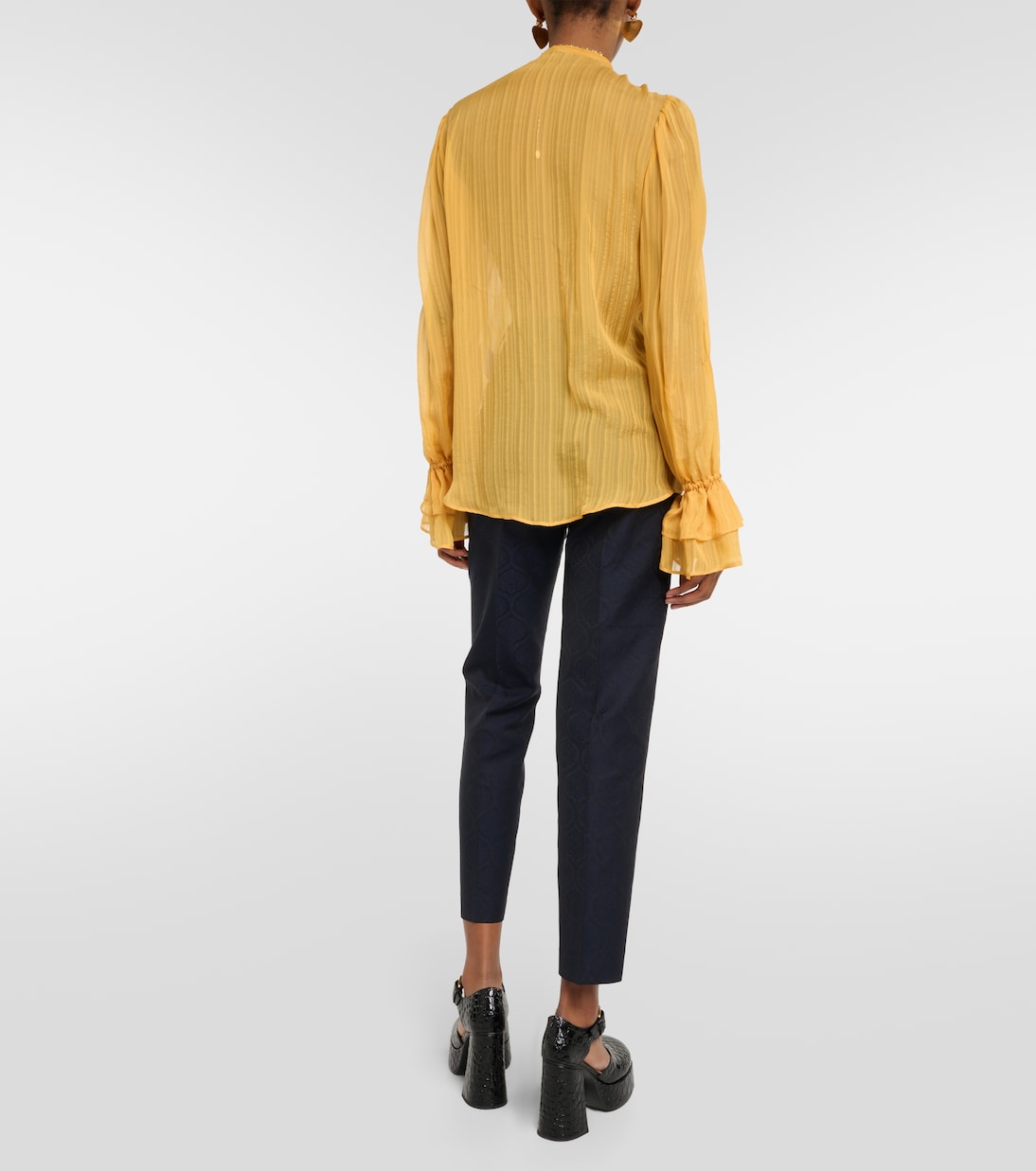 Blusa in seta con volant | Etro