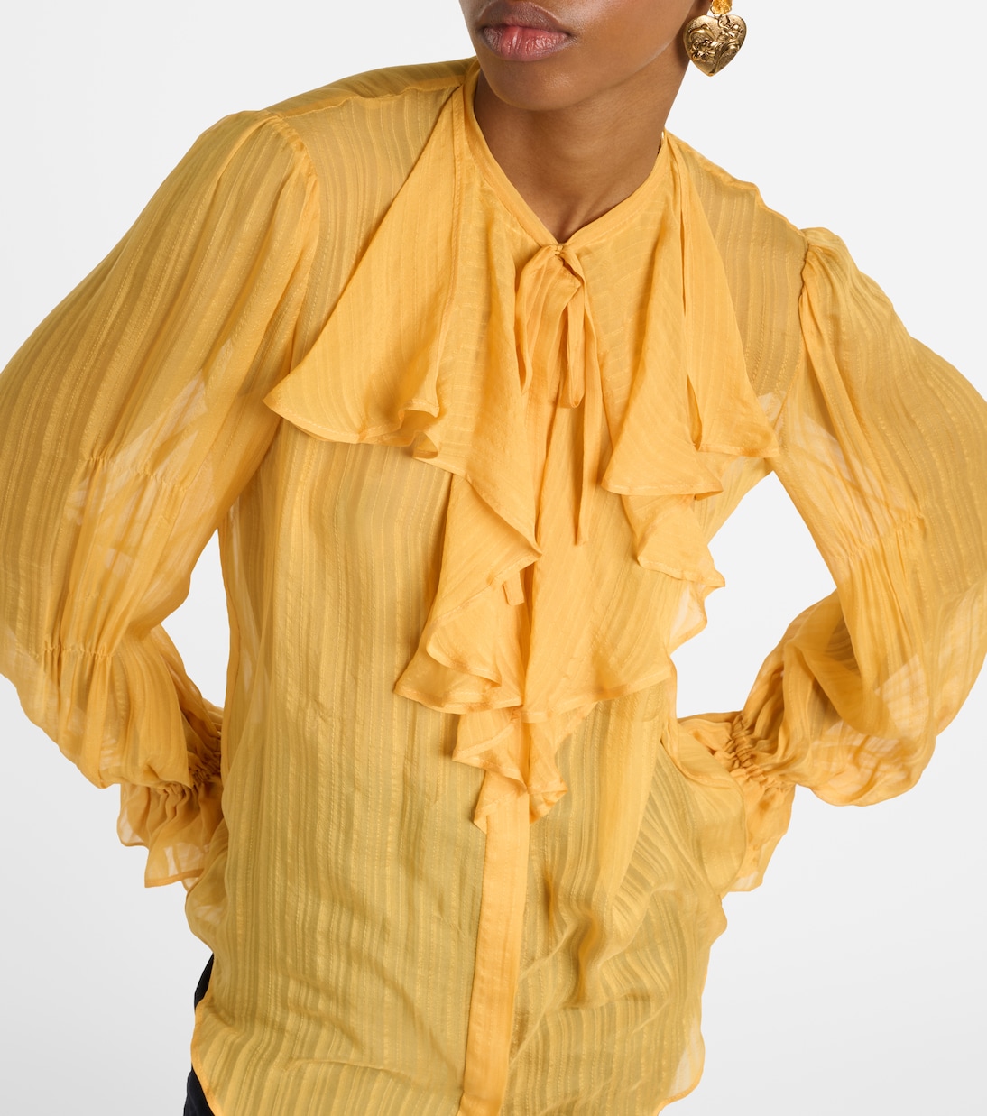 Blusa in seta con volant | Etro