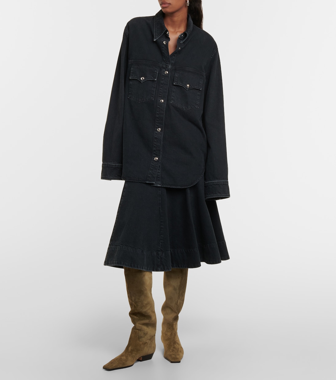 Bottes Marfa en daim | Khaite