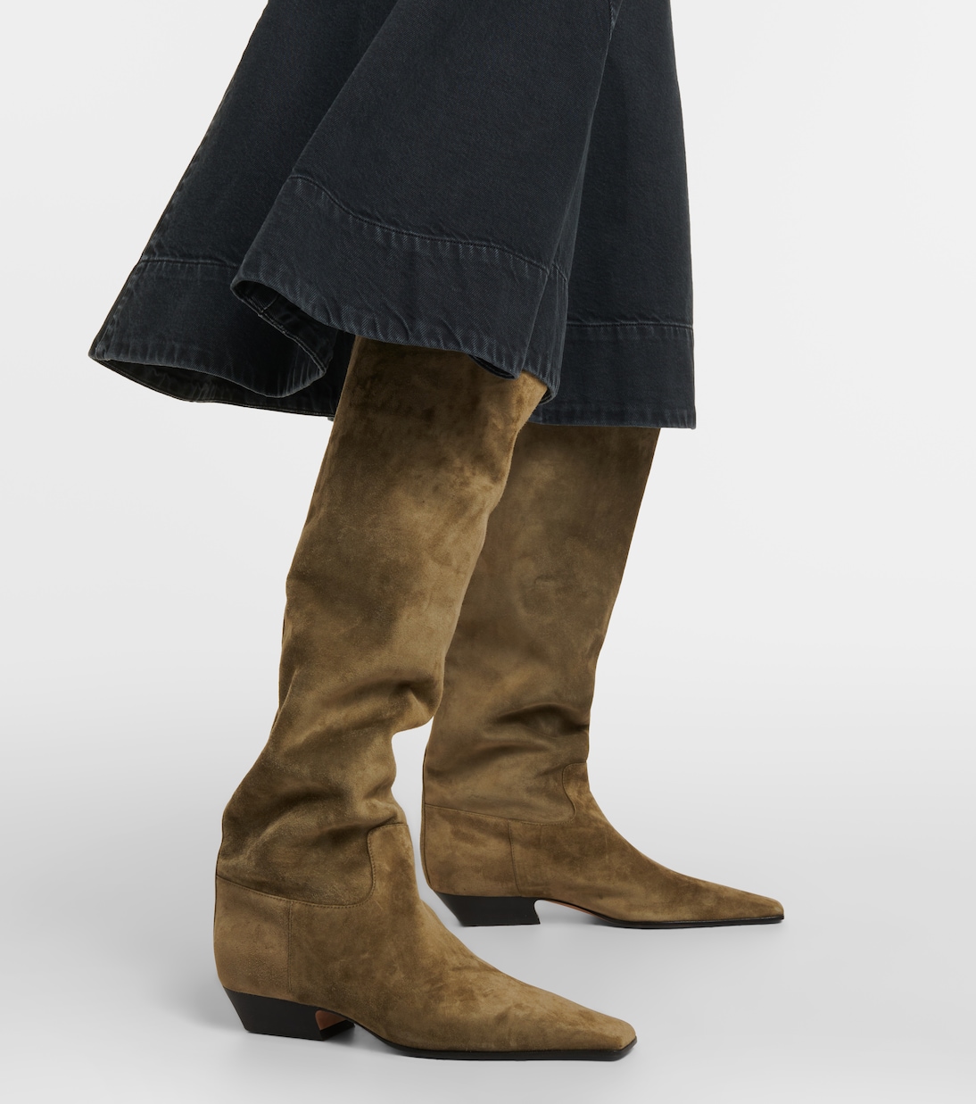 Bottes Marfa en daim | Khaite