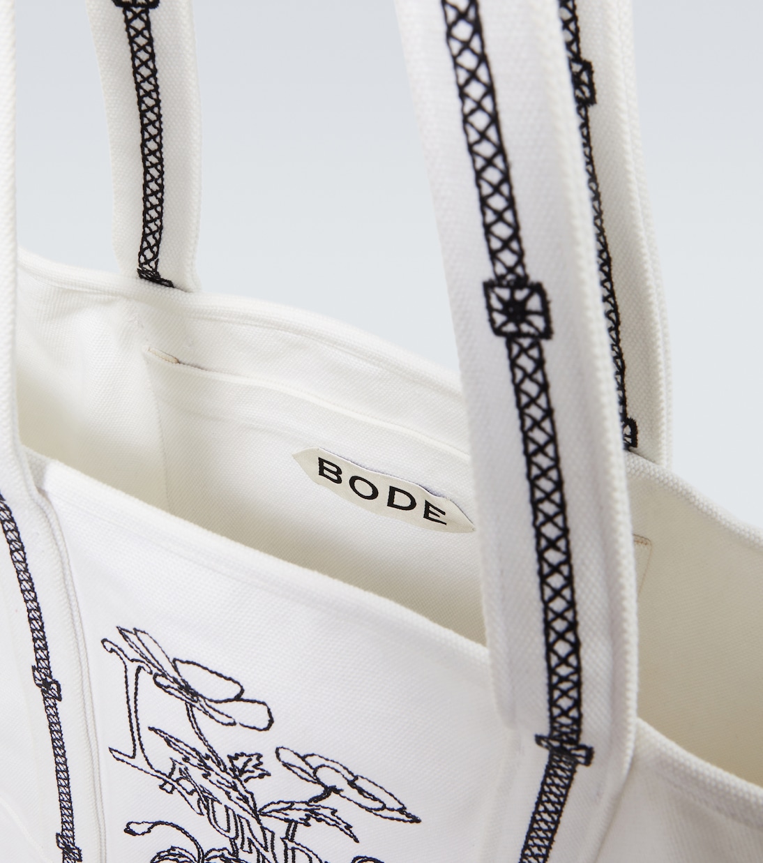 Borsa Laundry in canvas con ricamo | Bode