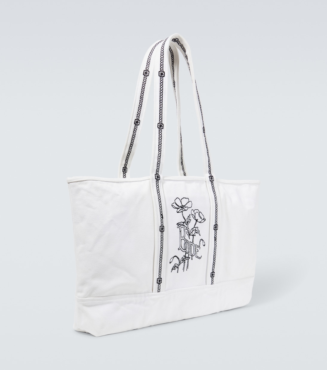 Borsa Laundry in canvas con ricamo | Bode