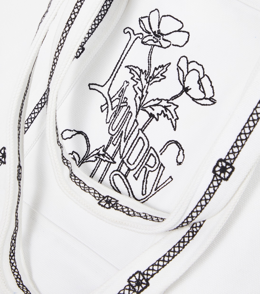 Borsa Laundry in canvas con ricamo | Bode