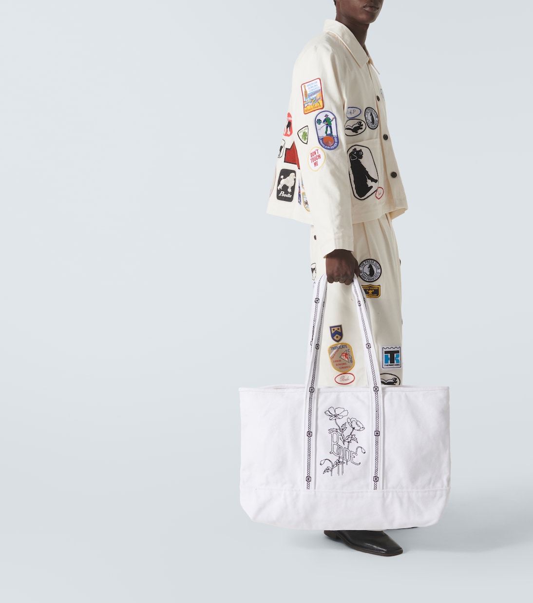 Borsa Laundry in canvas con ricamo | Bode