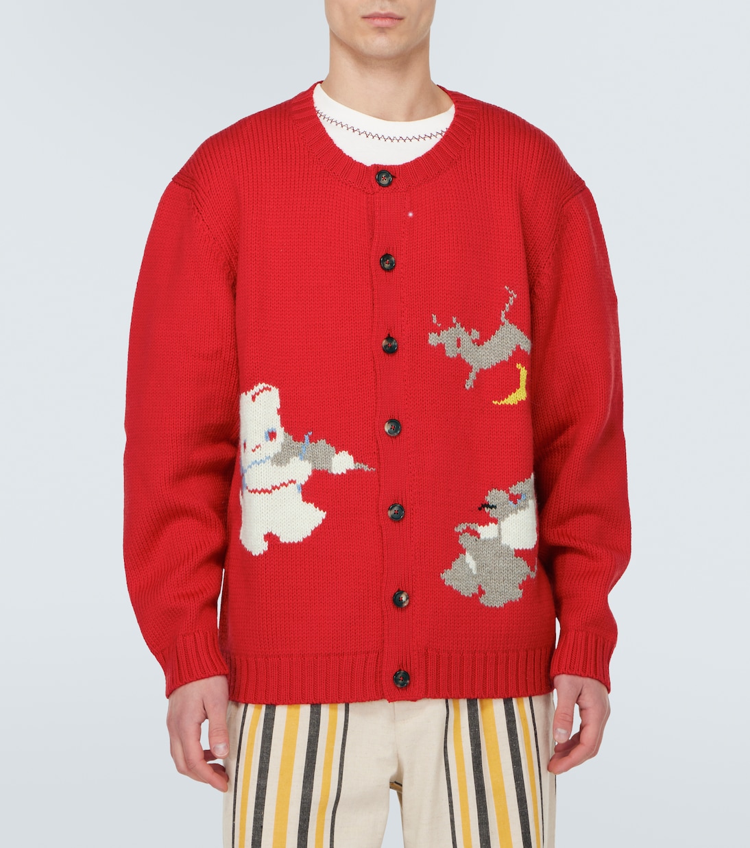 Novelty Prose wool cardigan | Bode