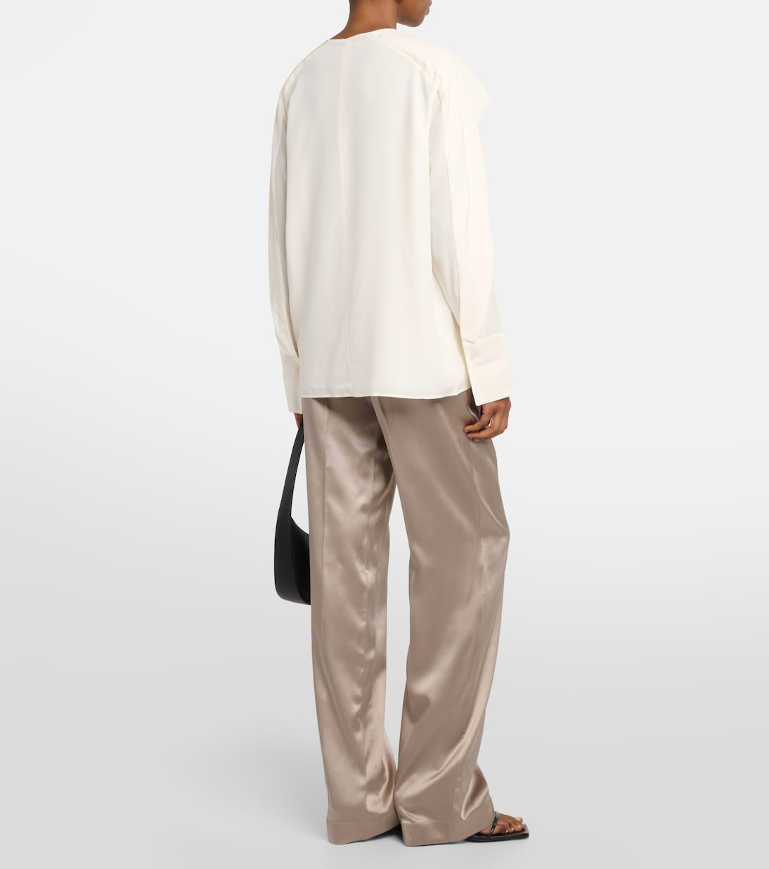 Balard silk crêpe de chine blouse  | Joseph