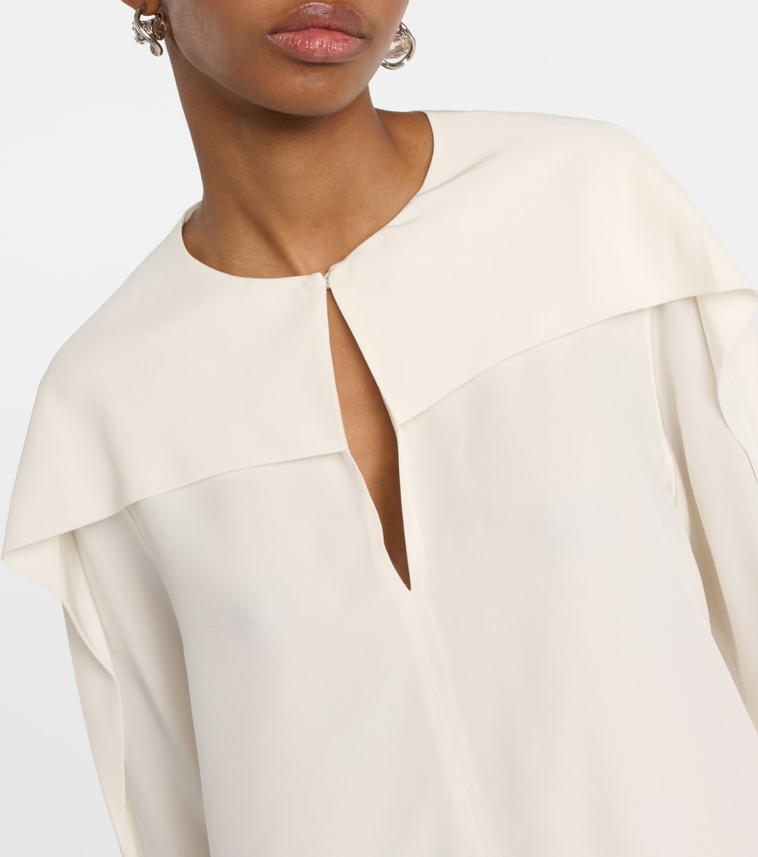 Balard silk crêpe de chine blouse  | Joseph