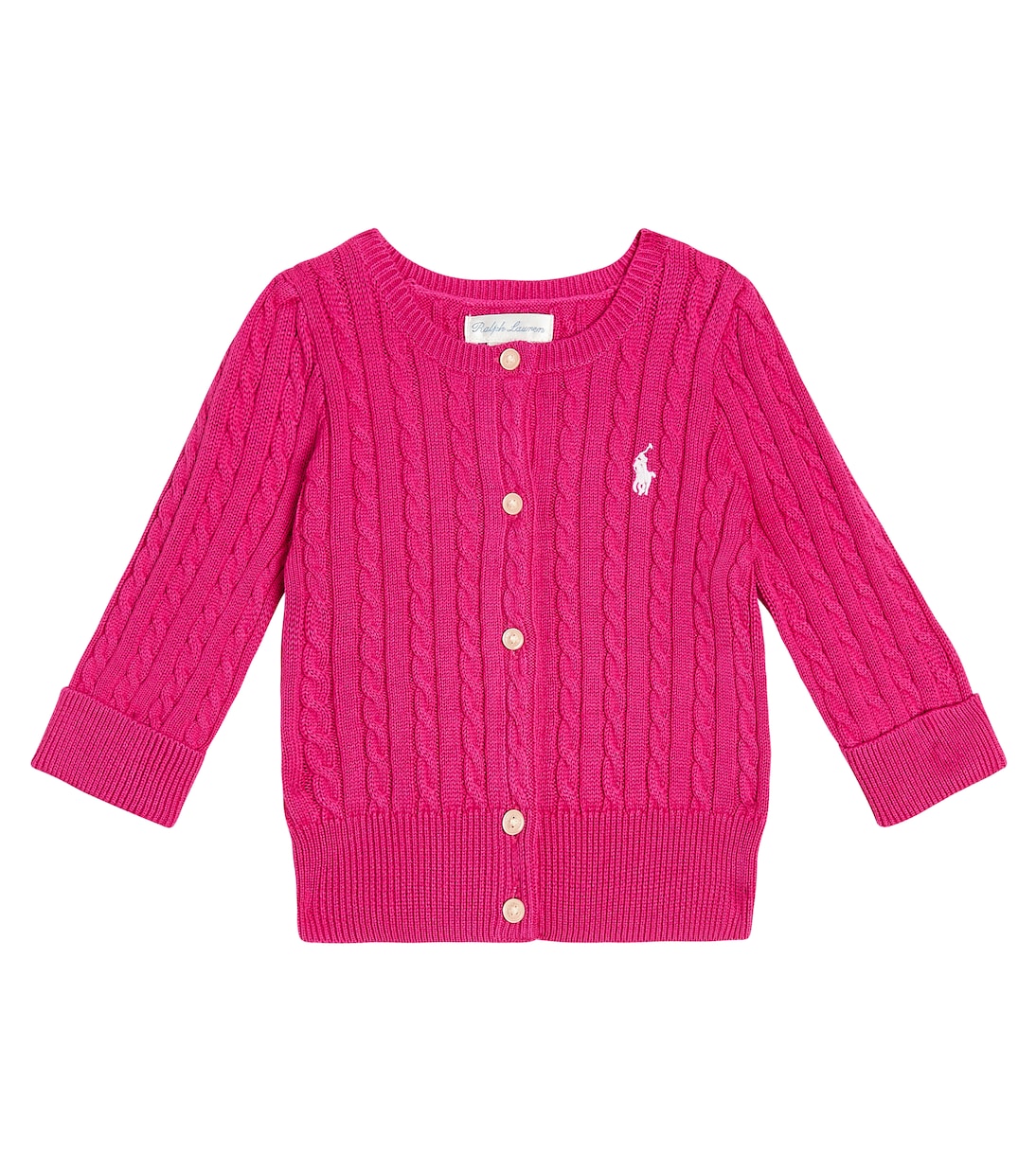 Baby cable-knit cotton cardigan | Polo Ralph Lauren Kids