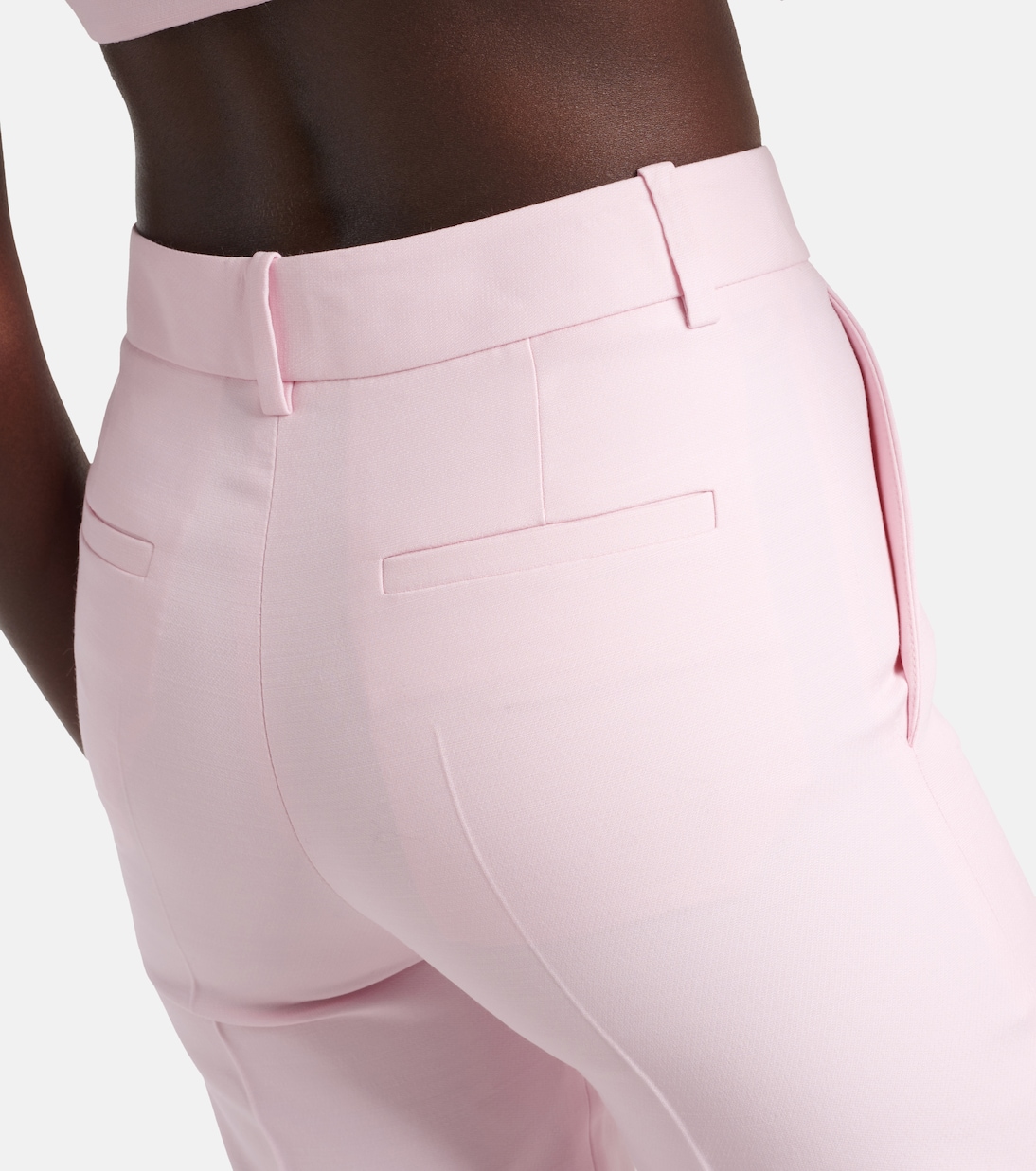Pantalon ample en laine et soie | Valentino