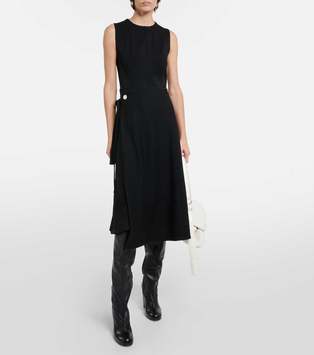 White Label Ivy midi wrap dress | Proenza Schouler
