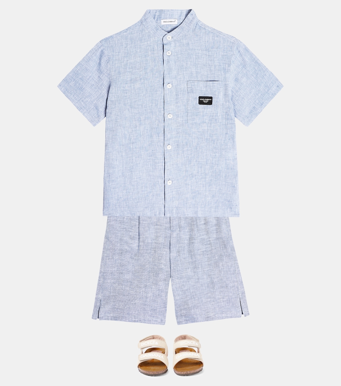 Camisa de lino | Dolce&Gabbana Kids
