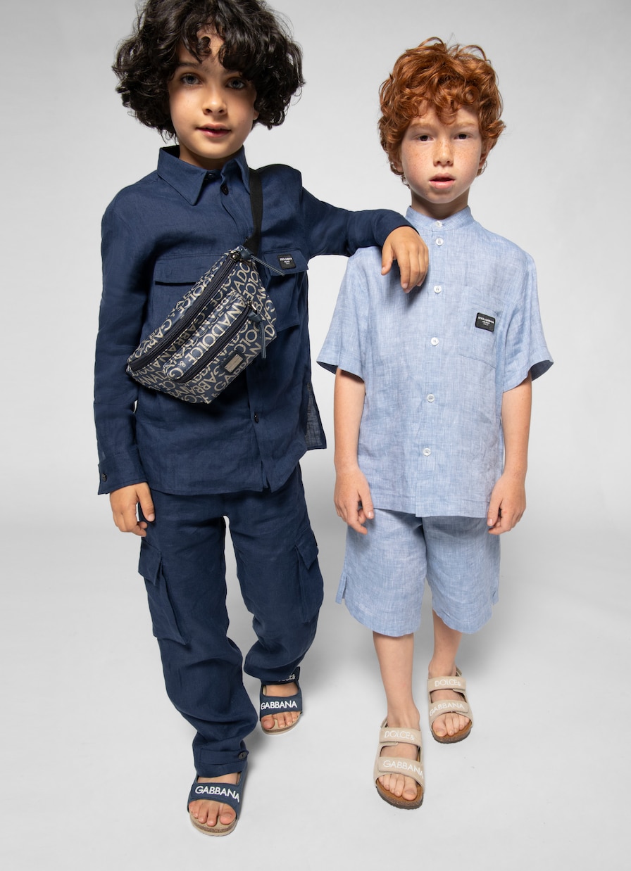 Camisa de lino | Dolce&Gabbana Kids