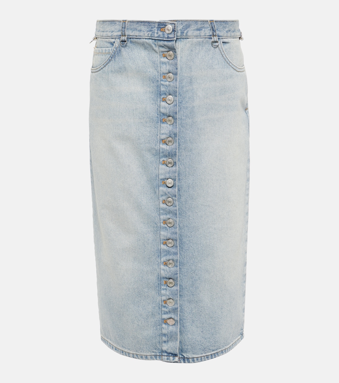 Jupe midi Multiflex en jean | Courrèges