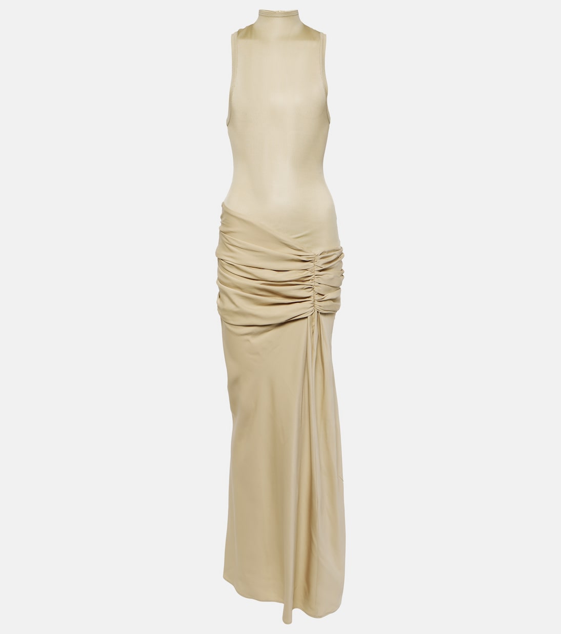 Fusion ruched faille maxi dress | Christopher Esber