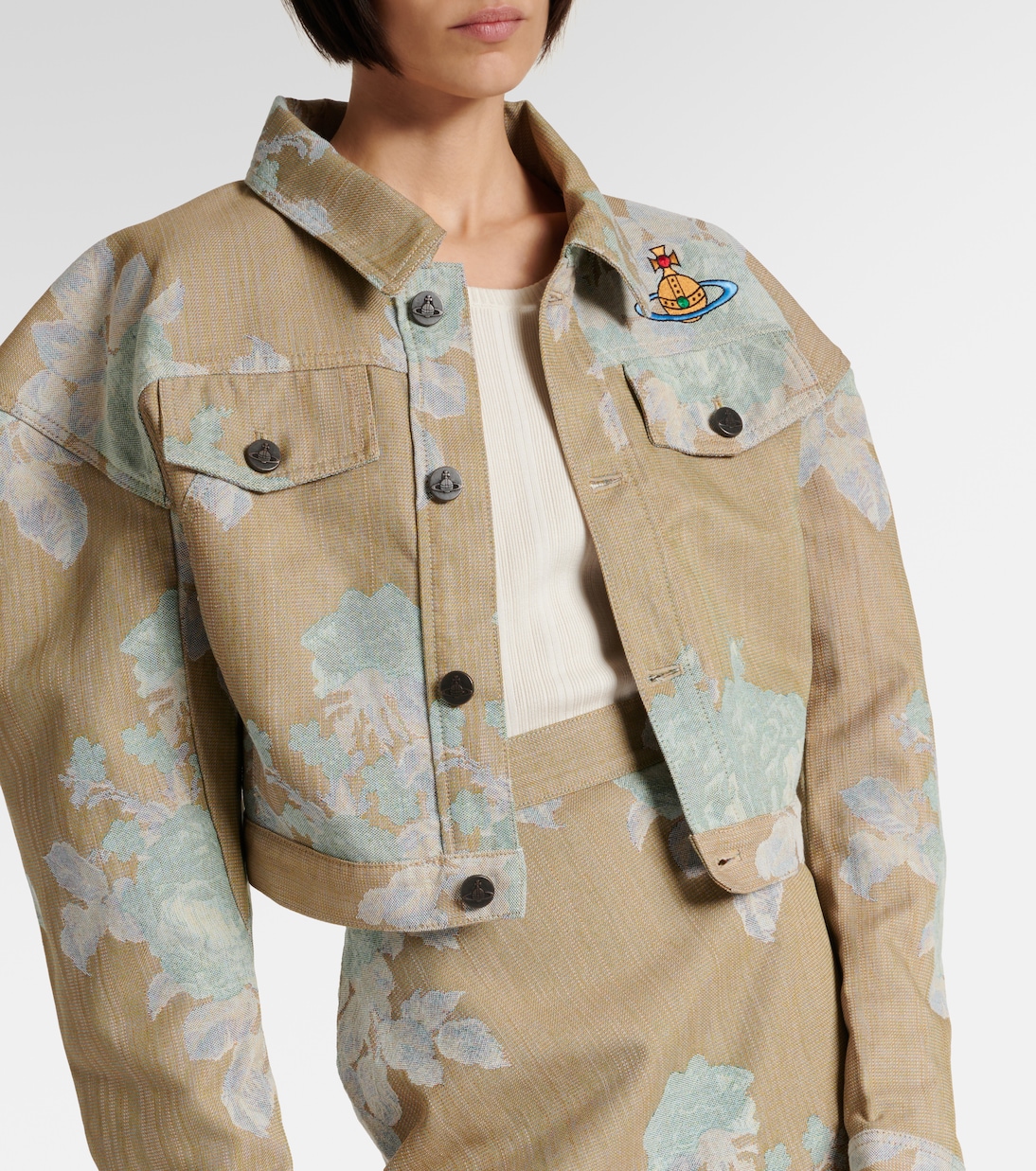 Vivienne Westwood Crop Jacket Black | ModeSens