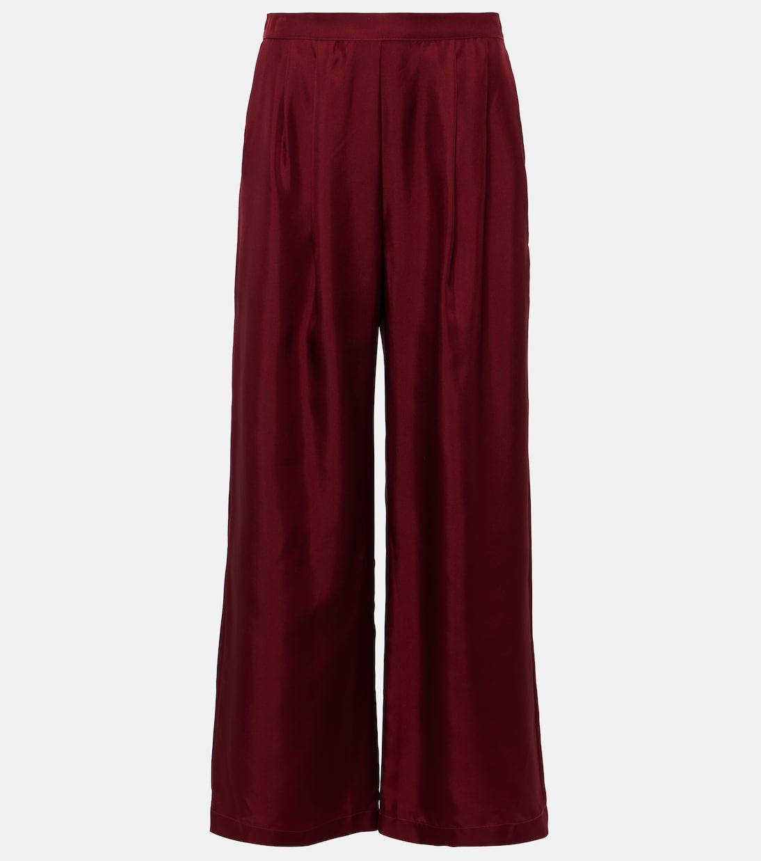 Isola silk twill palazzo pants | Asceno