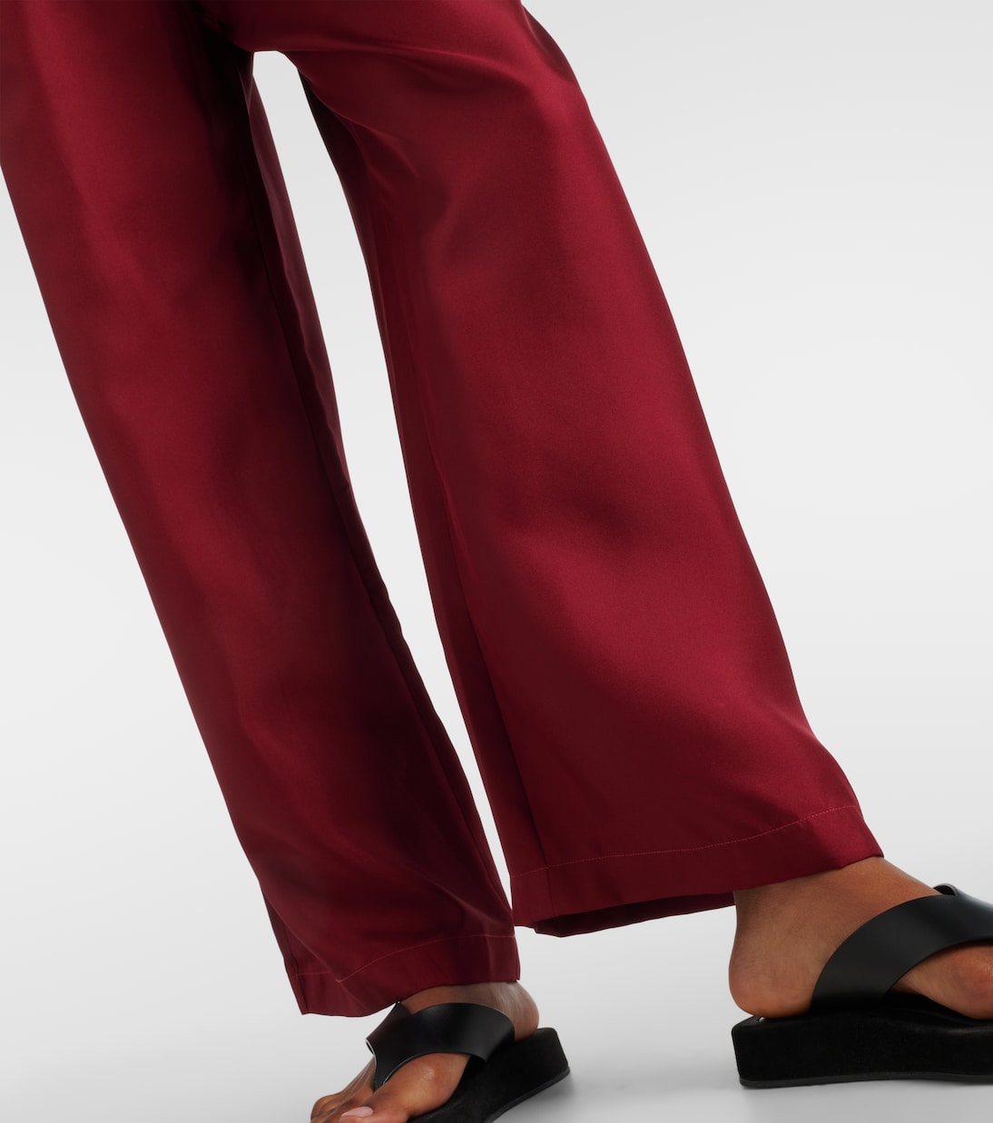 Isola silk twill palazzo pants | Asceno