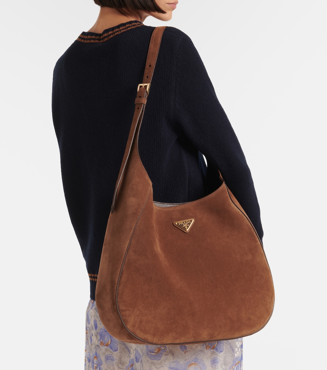 Borsa Large in suede | Prada