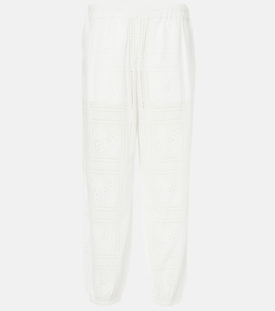 Pantalones de algodón con bordado inglés | Tory Burch