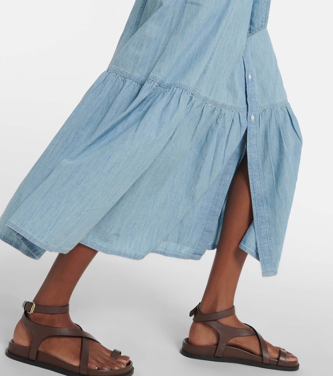 Cotton chambray shirt dress | Polo Ralph Lauren