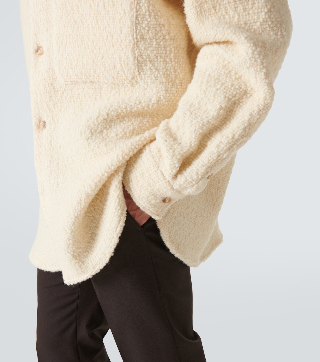 Hemdjacke aus Wolle und Baumwolle | King & Tuckfield