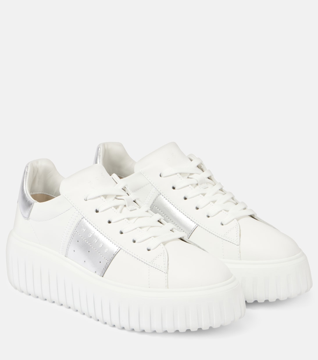 Baskets H-Stripes à plateforme en cuir | Hogan