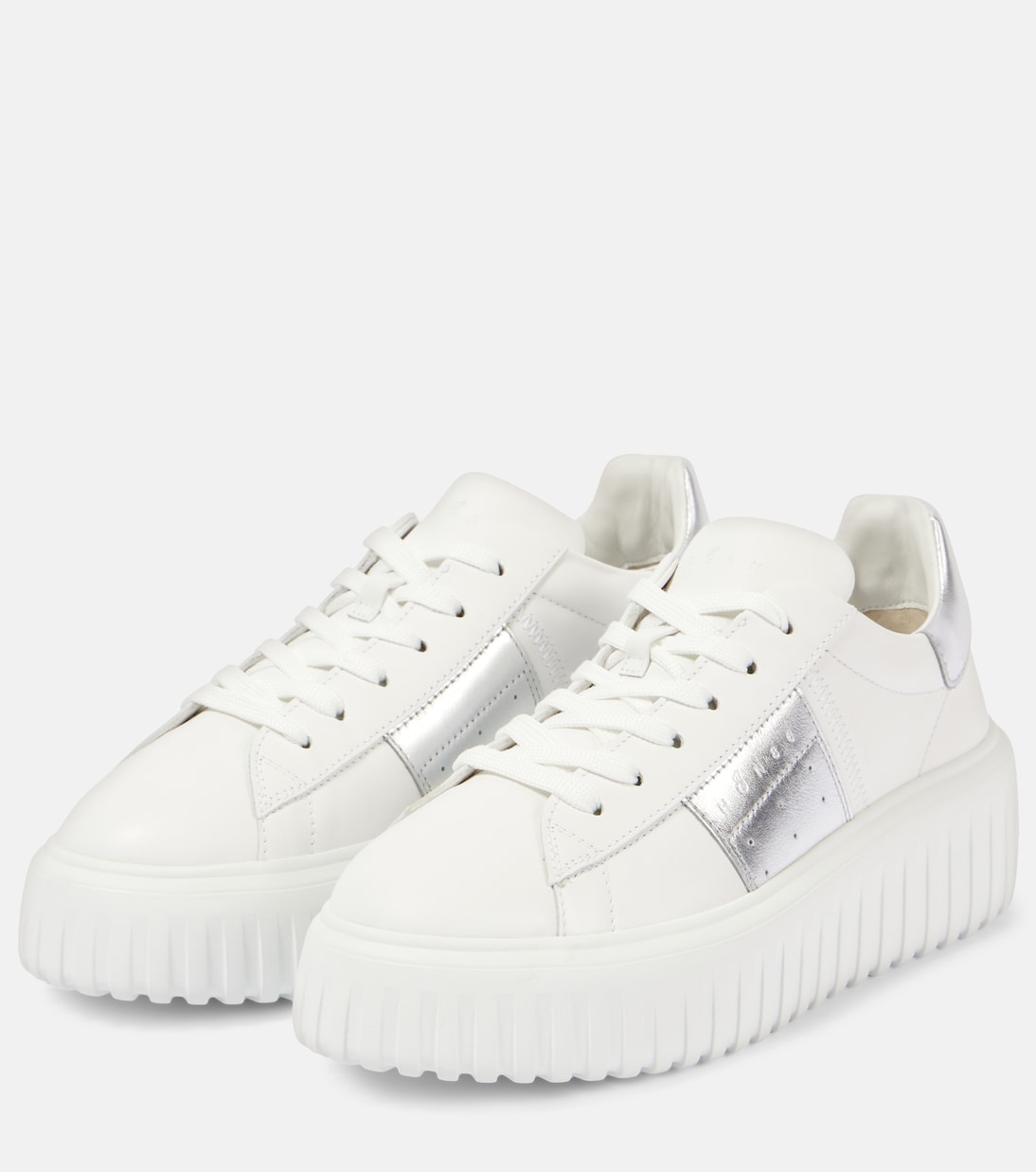 Baskets H-Stripes à plateforme en cuir | Hogan