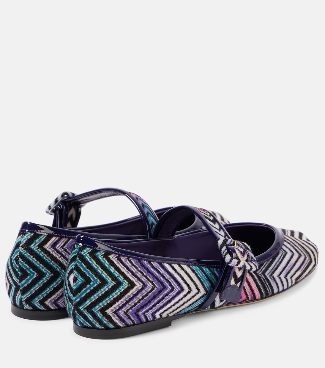 Ballerine Mary Jane a zig zag con pelle | Missoni