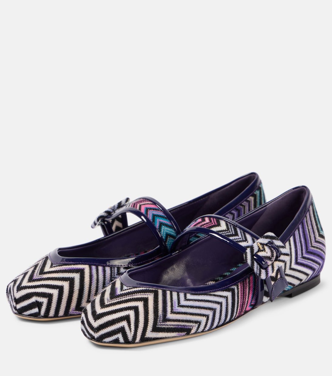Ballerine Mary Jane a zig zag con pelle | Missoni