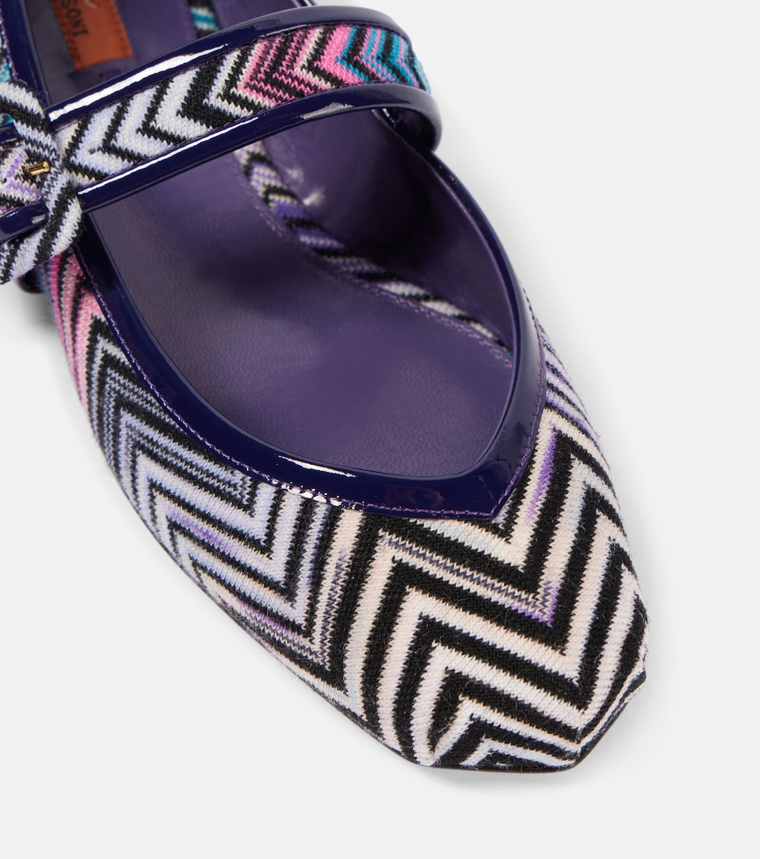 Ballerine Mary Jane a zig zag con pelle | Missoni