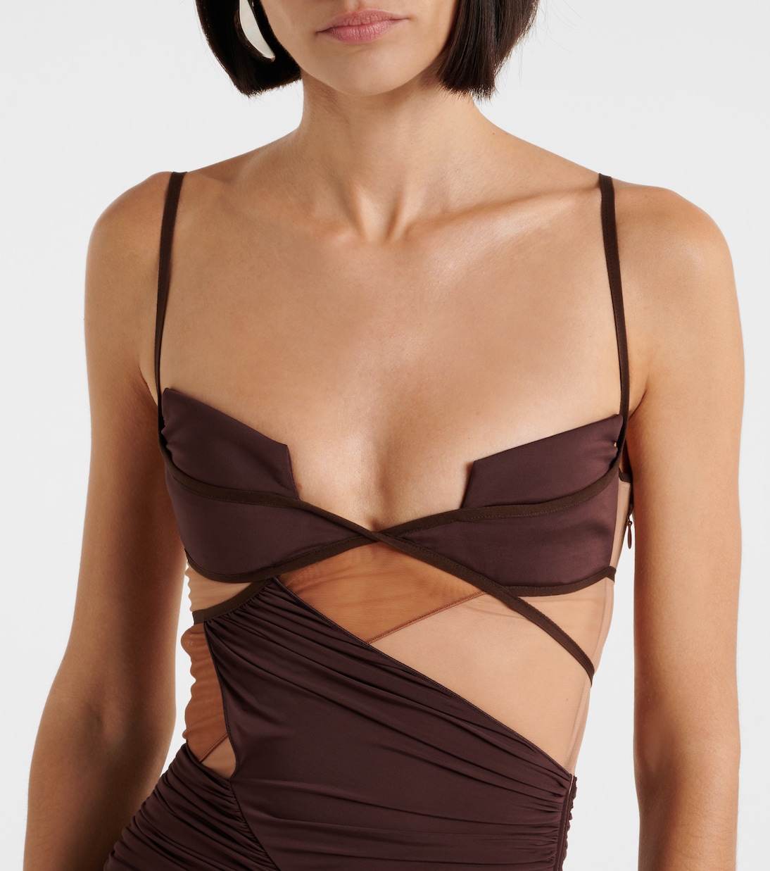 Vestido corto drapeado | Nensi Dojaka