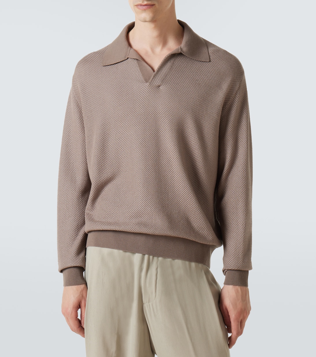 Polopullover aus einem Wollgemisch | Giorgio Armani