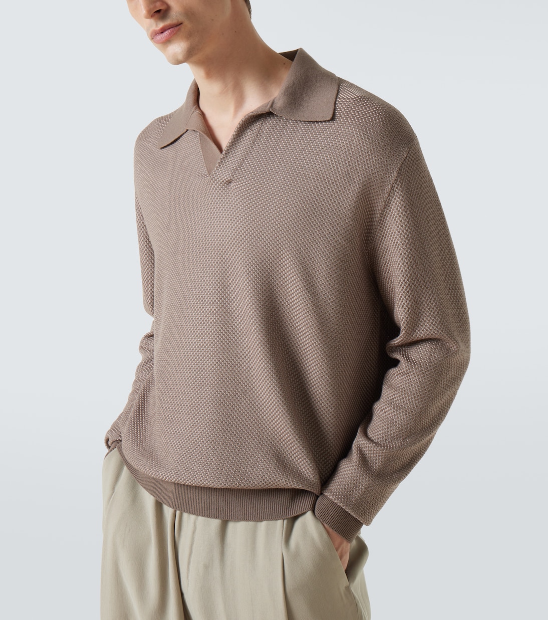 Polopullover aus einem Wollgemisch | Giorgio Armani